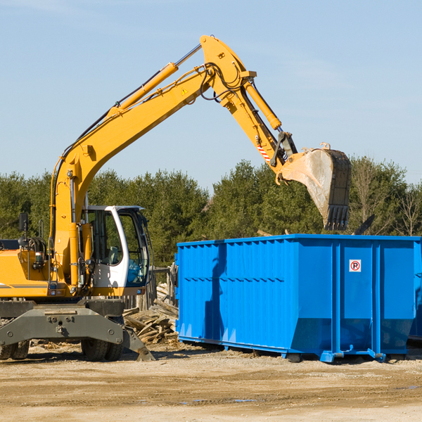 are there any restrictions on where a residential dumpster can be placed in Tallahassee Florida